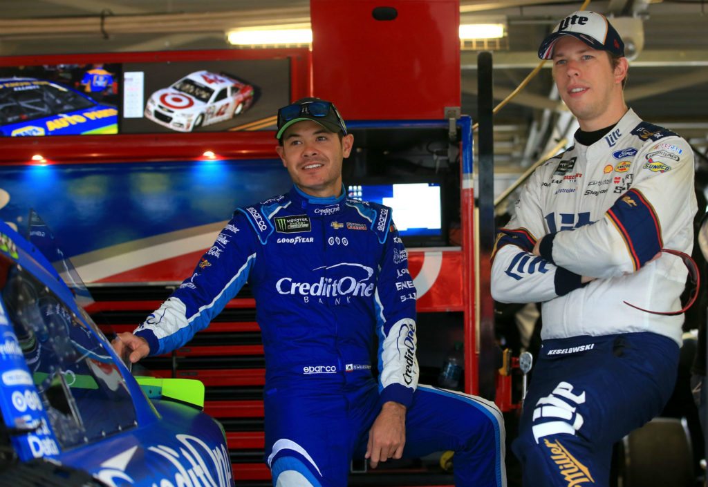 Kyle Larson Brad Keselowski Garage Fantasy NASCAR