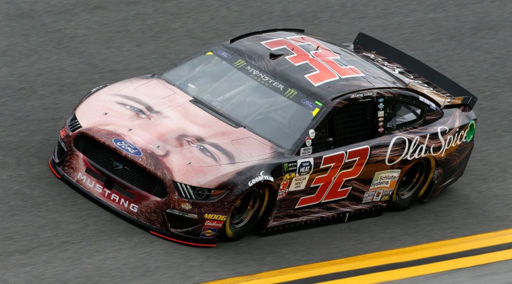 Corey LaJoie Old Spice Face Car