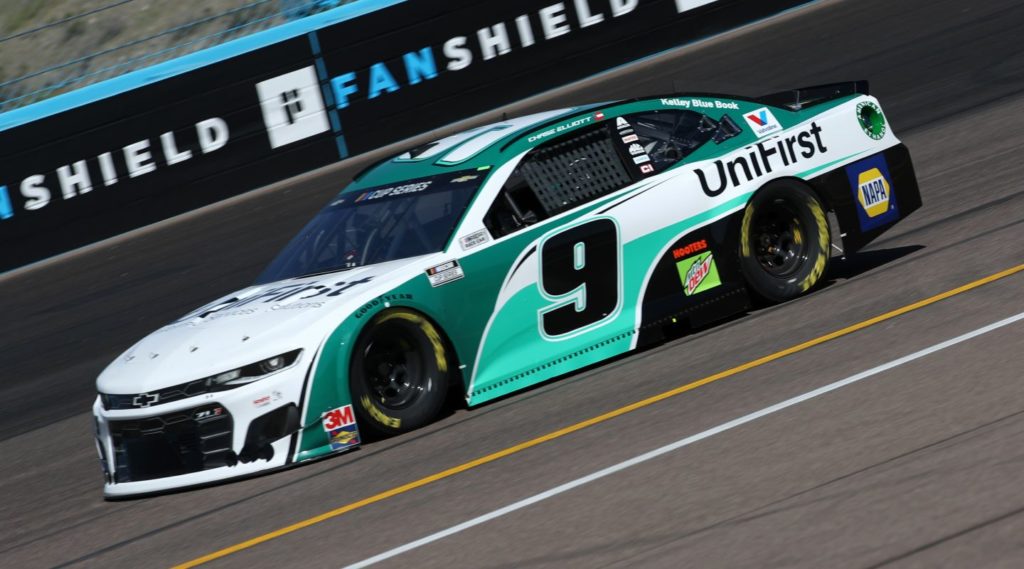 Chase Elliott UniFirst Car Practicing at Phoenix