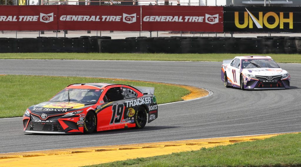 Martin Truex, Jr. and Denny Hamlin at the Daytona Road Course 2020