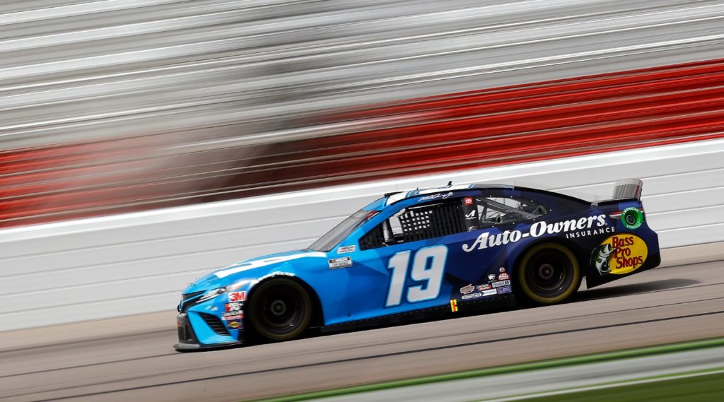 Martin Truex, Jr. #19 Toyota Auto Owners Insurance racing at Atlanta Motor Speedway 2020