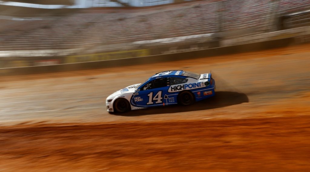 Chase Briscoe during practice on the Bristol Dirt Track 2021