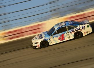 Grab This Top 10 Prop Bet For The NASCAR Race At Darlington Kevin Harvick driving throwback paint scheme Busch Beer Ford at Darlington Raceway in 2020