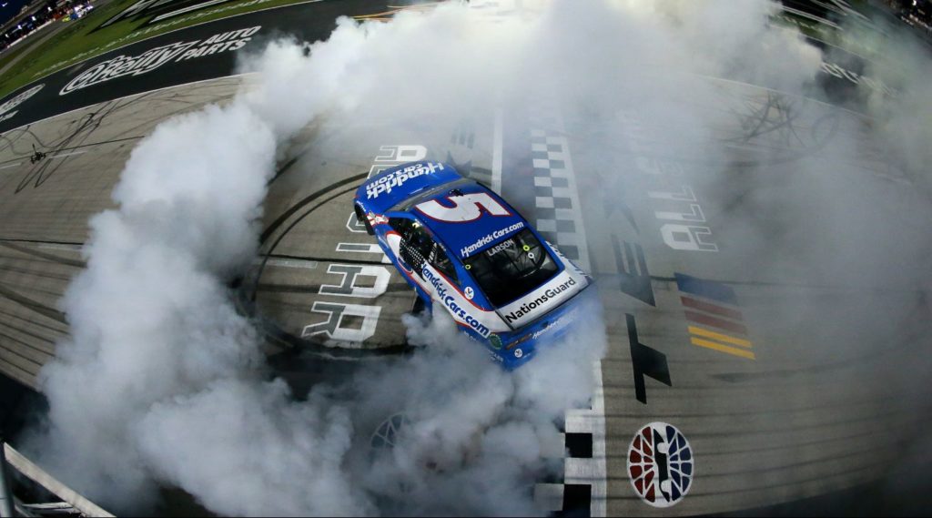 Kyle Larson Burnout at Texas Motor Speedway All Star Race