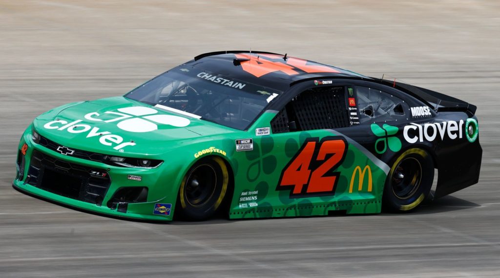 Ross Chastain Clover paint scheme Nashville Superspeedway 2021