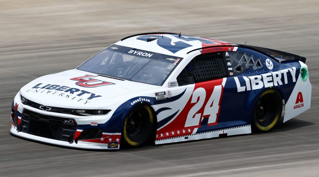 William Byron Liberty University Paint Scheme 2021 Nashville Superspeedway