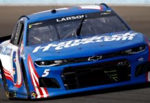 Starting Lineup for the Kansas Hollywood Casino 400 NASCAR Race Kyle Larson racing at Watkins Glen 2021