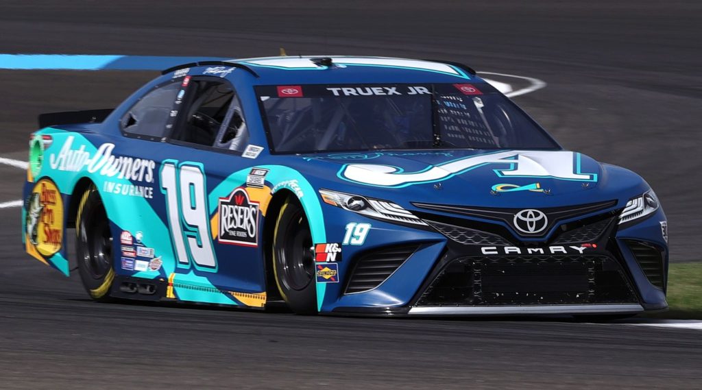 Martin Truex, Jr. with Auto Owners Sherry Strong paint scheme at Indianapolis Road Course (brickyard) 2021