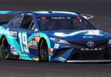 FanDuel NASCAR Driver Projections & Picks for Charlotte ROVAL Martin Truex, Jr. with Auto Owners Sherry Strong paint scheme at Indianapolis Road Course (brickyard) 2021